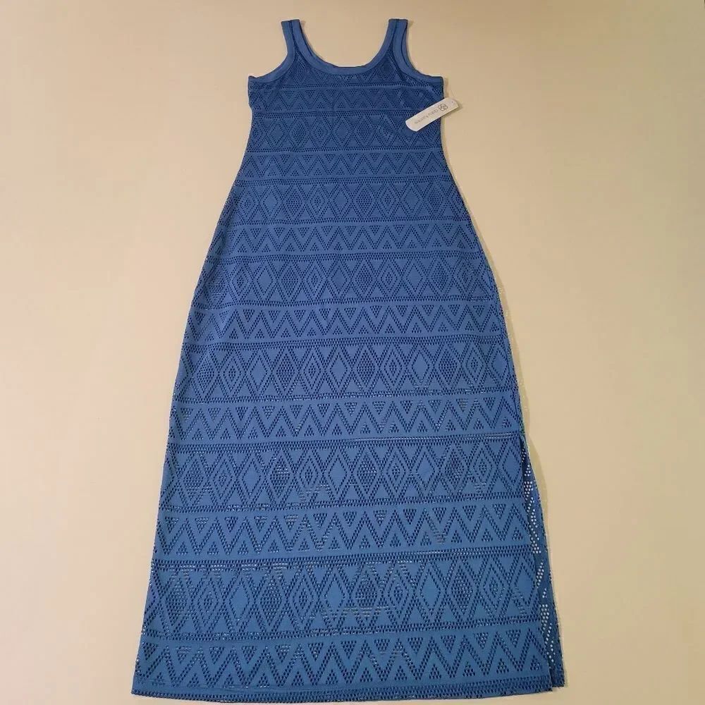 Daisey Fuentes Women's Teal Maxi Tank Dress